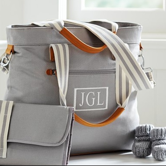 Pottery Barn Kids Bags Gray Classic Tote Diaper Bag Poshmark